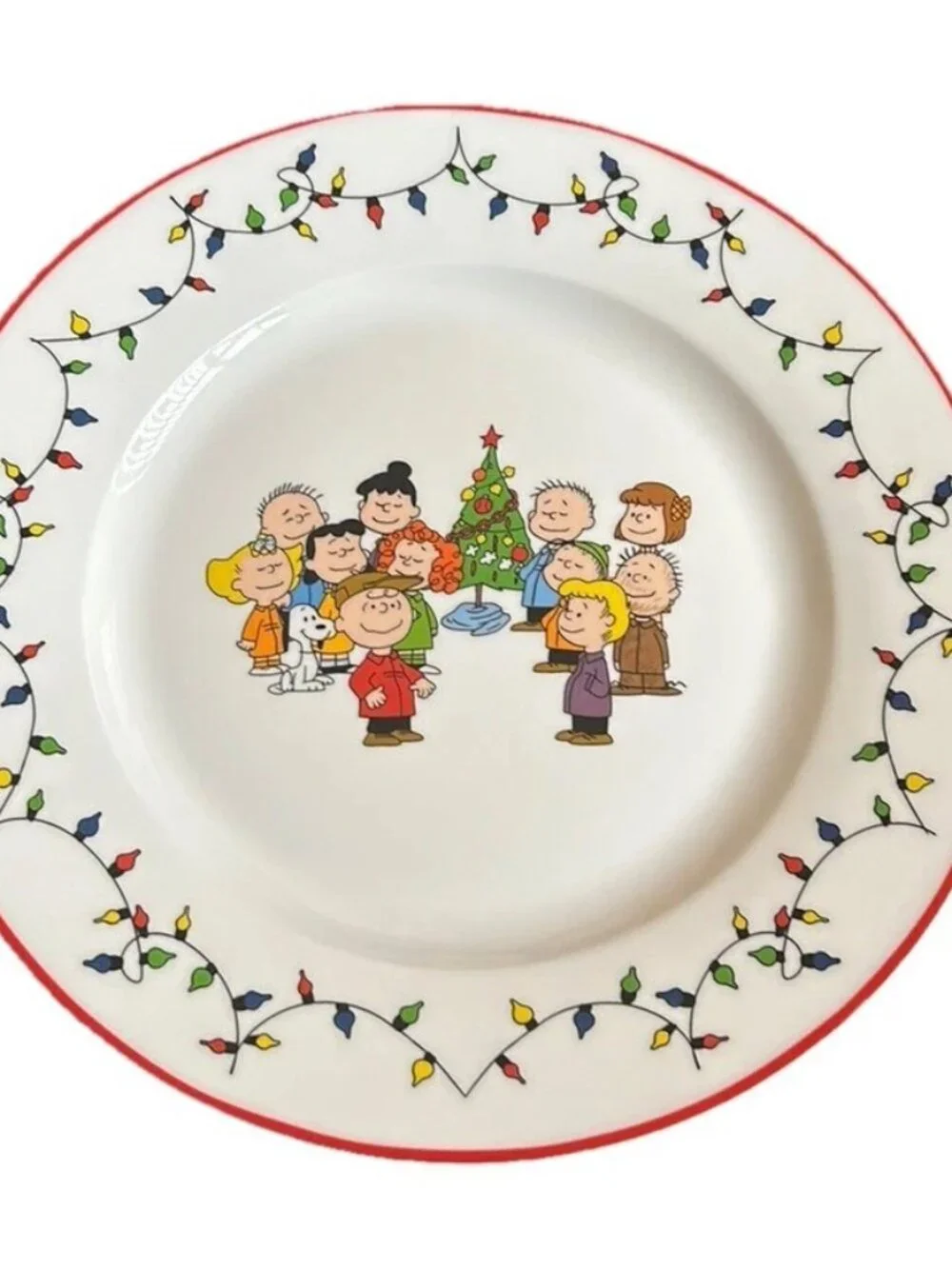 New A Charlie Brown Christmas Dinner Plate - Snoopy, Charlie Brown Peanuts